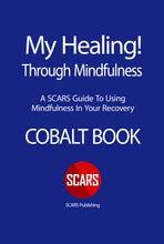 Load image into Gallery viewer, SCARS COBALT BOOK - A Scam Victim&#39;s Guide to Mindfulness - NEW 2024
