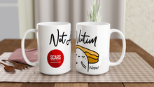 Load image into Gallery viewer, &quot;Not A Victim&quot; White 15oz Ceramic Mug - SCARS Design - Worldwide Product
