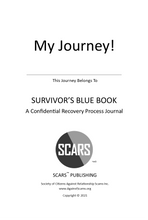 Load image into Gallery viewer, SCARS BLUE BOOK - Scam Victim&#39;s Recovery Journal
