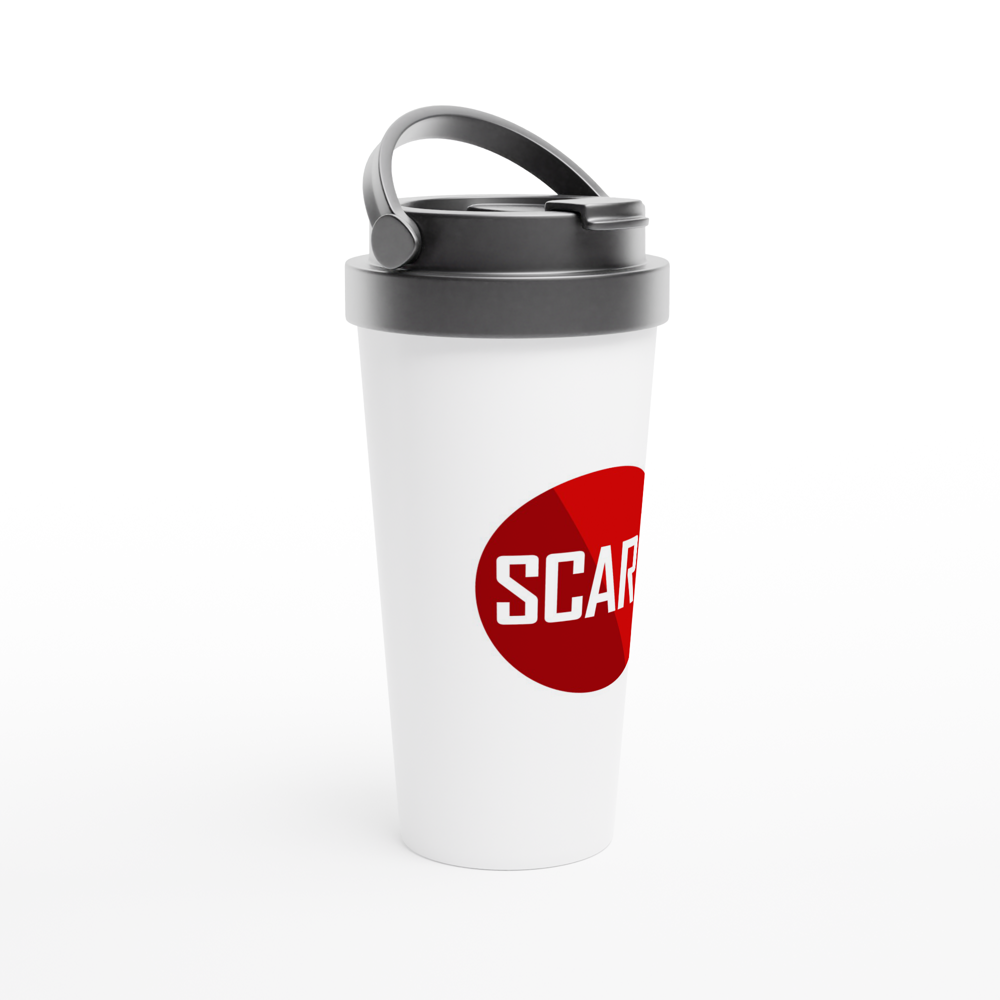 SCARS Logo - White 15oz Stainless Steel Travel Mug - Worldwide Product