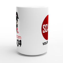Load image into Gallery viewer, For Volunteers Only - Anti-Scam Ninja White 15oz Ceramic Mug - SCARS Design - Worldwide Product
