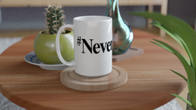 Load image into Gallery viewer, SCARS #NeverAgain - White 15oz Ceramic Mug - SCARS Design - Ships Worldwide
