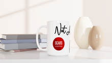 Load image into Gallery viewer, &quot;Not A Victim&quot; White 15oz Ceramic Mug - SCARS Design - Worldwide Product

