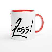 Load image into Gallery viewer, #FearLess! - White 11oz Ceramic Mug with Color Inside - SCARS Design - Worldwide Product
