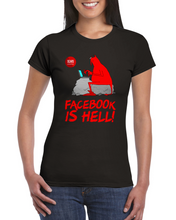 Load image into Gallery viewer, &quot;Facebook Is Hell&quot; Classic Women&#39;s Crewneck T-shirt - Multiple Colors - SCARS Design - Worldwide Product

